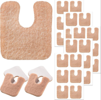U-shaped felt metatarsal care pads