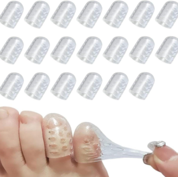 Breathable silicone toe protectors
