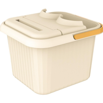 Simple White Plastic Foot Bath: Suitable for adults and the elderly, lightweight deep foot bath tub